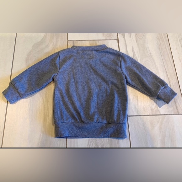 Lila & Jack blue Crewneck Pullover Sweatshirt Top Baby Boy sz. 12-18 Months - Picture 5 of 6